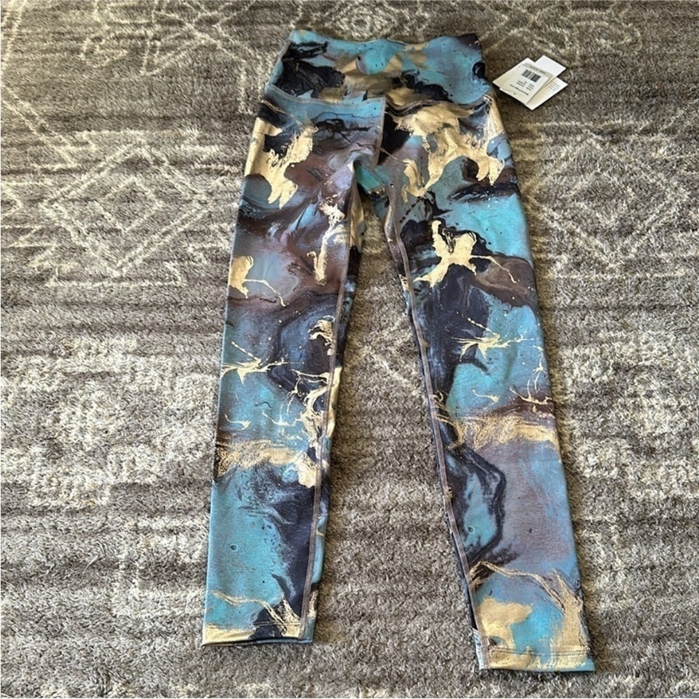 NWT Beyond Yoga Marble Powershine High Waisted Midi Leggings - Picture 5 of 7
